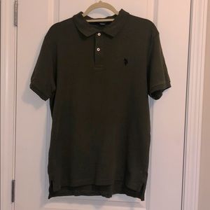 US POLO ASSN. men’s olive polo